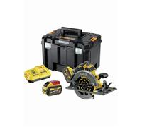Scie circulaire 2.0 XR FLEXVOLT 54V 3Ah Li-Ion Brushless compatible rail de guidage DEWALT - 190mm - 2 batteries - coffret TSTAK -