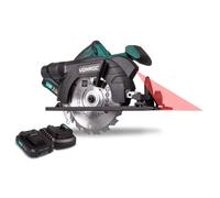 VONROC Scie circulaire 20V - 150mm | 2x 2.0Ah batteries incl. - Lampe LED et laser