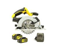 Scie circulaire 20V + 2 batteries lithium 4 Ah + 1 Chargeur
