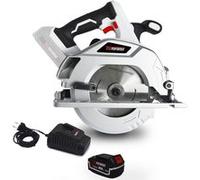 Scie circulaire 20V - X-Performer XPCS20LI-BL 5100t/min - 185mm - 0-45° - Base en ALU - BATTERIE XPBAT4A + Chargeur