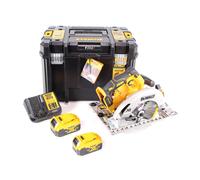 Scie circulaire à batterie DeWalt DCS 572 P2 18V 184 x 16 mm + 2x batteries 5,0 Ah + chargeur + T-STAK