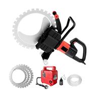 Scie circulaire à béton, moteur sans balais de 8900 W, machine de découpe en métal pour alimentation en eau humide, suppression de la poussière, pour pierre, barres d'armature, brique (profondeur de