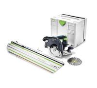 Scie circulaire à capot basculant Ø160 mm 18V HKC 55 EB-Basic + rail FSK 420 FESTOOL
