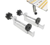 Scie circulaire de table Système de rail de guidage - Dispositif de serrage multifonction antidérapant pour le travail du bois - Pince de fixation pour rail de scie de guidage - Pour artisans