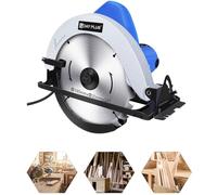Scie circulaire électrique 900W pour outils à main de travail du bois avec lame de 180mm scie circulaire électrique compacte vitesse maximale 5000rpm angle de coupe de 45 °