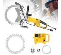 Scie circulaire électrique à béton 2200 tr/min, rainureuse murale sans poussière, profondeur de coupe de 29 cm, for pierre, brique, granit(2xblade)