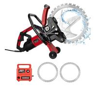 Scie circulaire électrique à béton 8980 W avec lame diamantée de 16 pouces, pour murs de briques, double mode humide/sec, profondeur de coupe maximale de 30 cm, pour granit, porcelaine,bois,béton