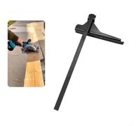 Scie circulaire électrique pour échelle en bimétal, règle de mesure précise pour le travail du bois, outil de butée léger compatible avec la plupart des scies circulaires électriques, noir