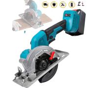 Scie circulaire, fonctionnement sans fil, design ergonomique, avec 1×pile