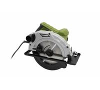 Scie circulaire Heinner, 1400 W, 230 V, 5000 t/min, diamètre de lame 185 mm + guide-chaîne + jeu de balais de carbone + clé Allen