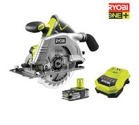 Scie circulaire RYOBI 18V One+ - Batterie 4.0Ah - Chargeur rapide RC18120-140 - Sac de transport R18CS-L40S