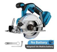 Scie circulaire sans fil 1000W, 10800 tr/min, diamètre 125 mm, angle réglable, compatible avec les batteries Makita 18V.