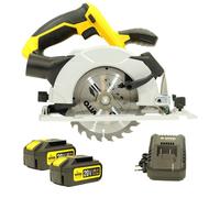 Scie circulaire sans fil 20V Diam 150 mm + 2 Batteries 4.0 Ah + Chargeur rapide VITO