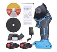 Scie circulaire sans fil 3 pouces Angle de poche Grinder Kit Rechargeable Cut Off outil de coupe métal carreaux de bois marbre pour les tâches intérieures et extérieures