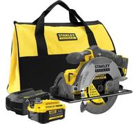 Scie circulaire sans fil + batterie 4Ah + chargeur - Stanley Fatmax - SFMCS500M1S-QW - 18V - profondeur de coupe 54mm (a 90°)