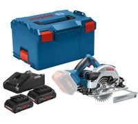 Scie circulaire 18V GKS 18V-57 G + 2 batteries Procore 4Ah + chargeur GAL 18V-40 en L-BOXX - BOSCH - 06016A210Q