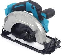 Scie circulaire sans fil compatible avec scie circulaire portative 90 mm 750 W 20 000 tr/min Mini scie circulaire sans balais pour bois, métal souple (sans batterie)
