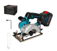 Scie circulaire sans fil de 125 mm, coupe de 45 mm, tourne à 6500 tr/min, portable et facile à utiliser