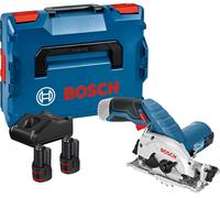 Scie circulaire sansfil Bosch GKS 12V26 12 V 2 batteries 2 Ah chargeur coffret LBOXX