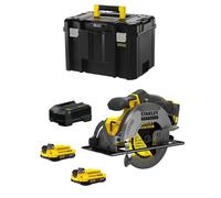 Scie Circulaire STANLEY FatMax SFMCS500D2T (2 x 2 0 Ah + Chargeur + TSTAK VI)