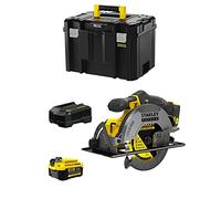 Scie Circulaire STANLEY FatMax SFMCS500M1T (1 Batterie de 4,0 Ah + Chargeur + TSTAK VI)