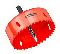 Scie Cloche 100mm Placo Universelle HSS Bi-Métal M42 HSS Fraise Cloche Bimétal pour Le Métal Mince, Les Panneaux de PVC, Gypse, Bois