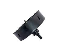 Scie cloche 162mm,LAIWEI Scie cloche avec arbor A2 Heavy Duty, 4341 Foret central, Profondeur de coupe 38mm pour percer des trous dans le bois, les profilés en aluminium, le PVC et les tuyaux en métal