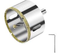 Scie Cloche 68 mm, avec Foret Guidage Central, avec Revêtement de Surface en Diamant pour Coupe de Verre, Carrelage, Céramique, Mar