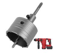 Scie Cloche à Béton 82 mm avec Adaptateur SDS, Trépan Béton, Carotteuse Foret à Brique pour Percer Murs en Brique, Béton, Argile et Mousse, Outil Durable et Efficace pour Maçonnerie (82mm)