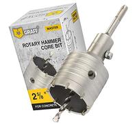 Scie Cloche à Béton de 68 mm - Scie à Cloche Trépan Béton Marbre Brique Pierre Maçonnerie - Couronne Carotteuse Foret avec SDS Plus Adaptateur et foret de centrage 8x110 mm GRAFF