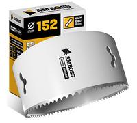 Scie cloche à enclume bi-métal HSS M42, 152 mm, pour acier, panneaux de particules, bois dur, plaque de plâtre, etc. - Profondeur de coupe : 48 mm - Sans support