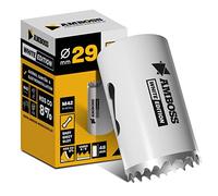 Scie cloche à enclume bi-métal HSS M42, de 29 mm, pour acier, panneaux de particules, bois dur, plaque de plâtre, etc. - Profondeur de coupe : 48 mm - Sans support