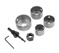 Scie Cloche,Akozon Scies Cloches à Bois Outil de Coupeur de Foret en Acier à Haute Teneur en Carbone 32/38/44/54mm pour Travail du Bois