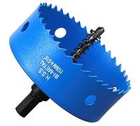 Scie Cloche Bi-métal 110 mm, M42 HSS Bimétallique Scie Trèpan avec Foret de Centrage pour Robuste Perceuse à Percer pour Fer, Aluminium, Bois, Cloison Sèche, Tuyau, Panneau de Fibres de Bois/Bleu