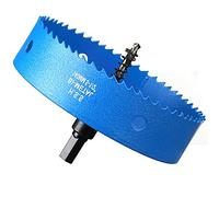 Scie Cloche Bi-métal 140 mm, M42 HSS Bimétallique Scie Trèpan avec Foret de Centrage pour Robuste Perceuse à Percer pour Fer, Aluminium, Bois, Cloison Sèche, Tuyau, Panneau de Fibres de Bois/Bleu