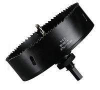 Scie Cloche Bi-métal 150 mm, M42 HSS Bimétallique Scie Trèpan avec Foret de Centrage pour Robuste Perceuse à Percer pour Fer, Aluminium, Bois, Cloison Sèche, Tuyau, Panneau de Fibres de Bois/Noir