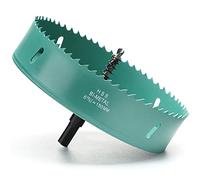 Scie Cloche Bi-métal 150 mm, M42 HSS Bimétallique Scie Trèpan avec Foret de Centrage pour Robuste Perceuse à Percer pour Fer, Aluminium, Bois, Cloison Sèche, Tuyau, Panneau de Fibres de Bois/Vert