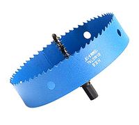 Scie Cloche Bi-métal 155 mm, M42 HSS Bimétallique Scie Trèpan avec Foret de Centrage pour Robuste Perceuse à Percer pour Fer, Aluminium, Bois, Cloison Sèche, Tuyau, Panneau de Fibres de Bois/Bleu