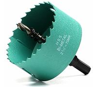 Scie Cloche Bi-métal 70 mm, M42 HSS Bimétallique Scie Trèpan avec Foret de Centrage pour Robuste Perceuse à Percer pour Fer, Aluminium, Bois, Cloison Sèche, Tuyau, Panneau de Fibres de Bois/Vert