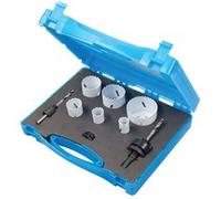 scie cloche bi-metal coffret plombier de 9 pieces - Silverline G