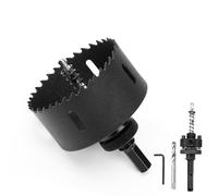Scie cloche bi-métal de 86 mm avec tige SDS Plus et tige hexagonale - Couronne de forage pour bois, placoplâtre, métaux fins, plastiques