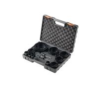 VEVOR Scie Cloche Bi-métal Coffret de Scie Trépan avec 18PCS Lames de Scie 19-114 mm Profondeur de Coupe 38 mm 6 Mèches 1 Clé Hexagonale Accessoires pour Perceuse Visseuse Percer Bois Tôle Plâtre PVC