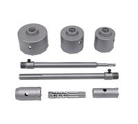 Scie Cloche Diamant Set de Scies Cloches Scie à Cloche Trépan 9 PCS Trépan Béton Tige d'Extension Pointe Pour brique, ciment 30/40 / 68/80 / 100mm