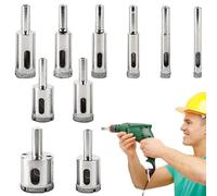 Scie Cloche en Carbure,Kit D'Outils À Usages Multiples En Acier Inoxydable - Outil de Découpe pour Trépan - Pour Fer Cuivre Laiton Granit Marbre Acier Inoxydable