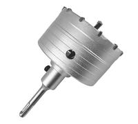Scie Cloche Foret à Beton Kit de Trépan Béton SDS Plus Couronne Carotteuse 100MM Pour Scie Murale Carbure pour Ciment Brique Mur
