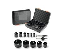 Scie Cloche, Kit De Scies Cloches 11/18 Pièces, Lames De Scie, 1 Clé Hexagonale, Scies Cloches Bimétalliques M42 Avec Étui De Transport, Taille Polyvalente(18 Pieces)