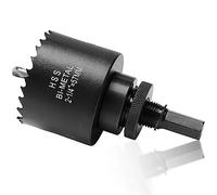 Scie-cloche M42 pour métal et bois, 6,35 cm - Coupe-trou bimétallique avec profondeur de coupe de 3,8 cm pour contreplaqué, fibre de verre, acrylique, cloison sèche et tôle d'acier