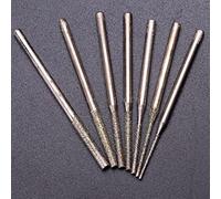 Scie cloche pour béton Foret mural, Lot de 5 forets à diamant allongés for la fabrication de carreaux de verre et de pierres précieuses solides(0.8mm)