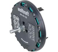 Wolfcraft Scie cloche 5978000 AH réglable – Diamètre 45 à 130 mm – Desserrage, ajustage synchrone et fixation