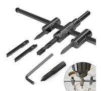 Scie Cloche Reglable Bois 40 mm à 300 mm, Scie-cloches Alliage de Haute Qualité, Foret de Trou Circulaire, DIY Outils de Travail du Bois, pour Gypse, Plastique